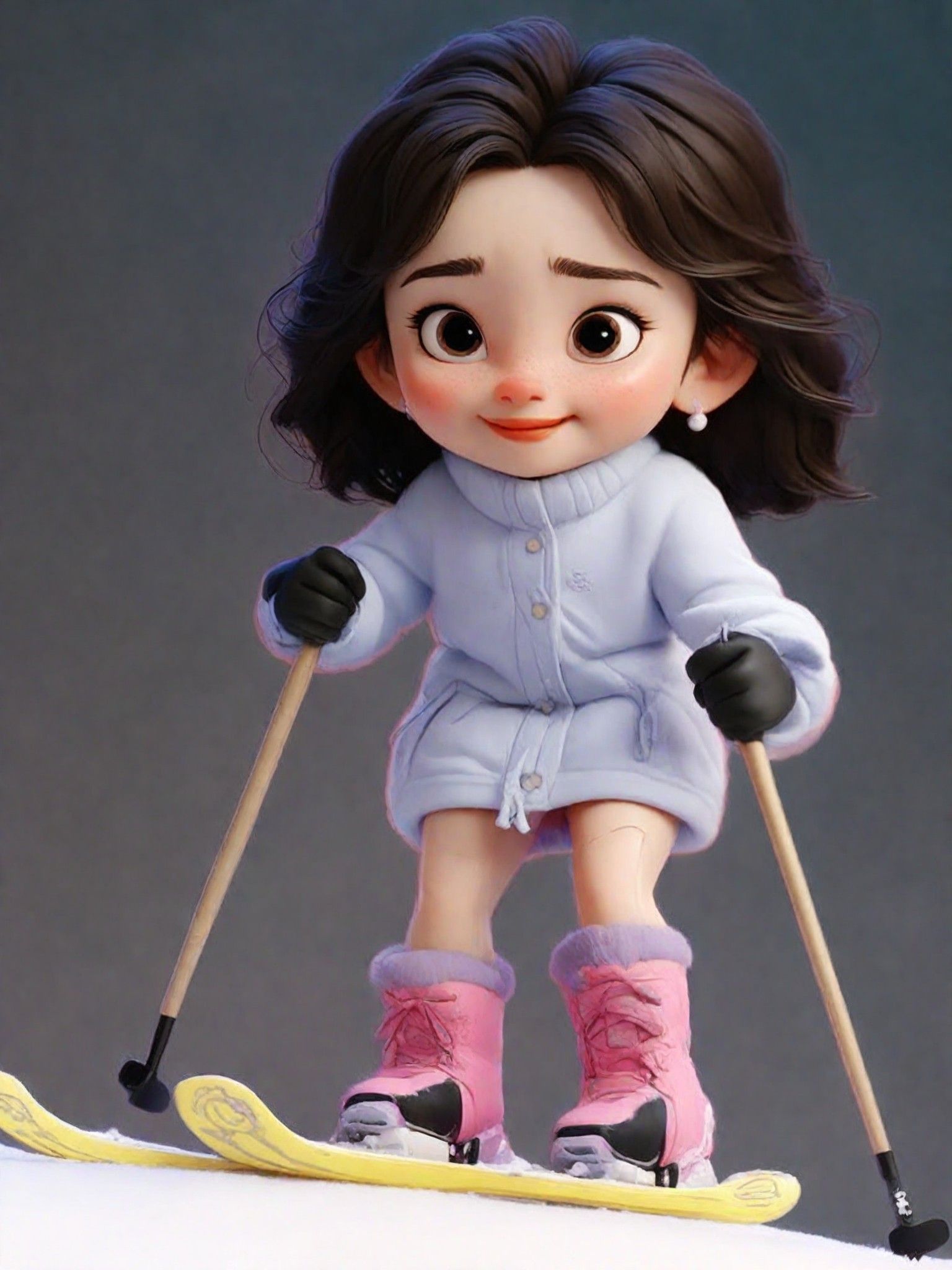 3D Exaggerated Expressions, Beautiful light sense, Soft color cute illustration, Disney Pixar cartoon, Cute Universal Model