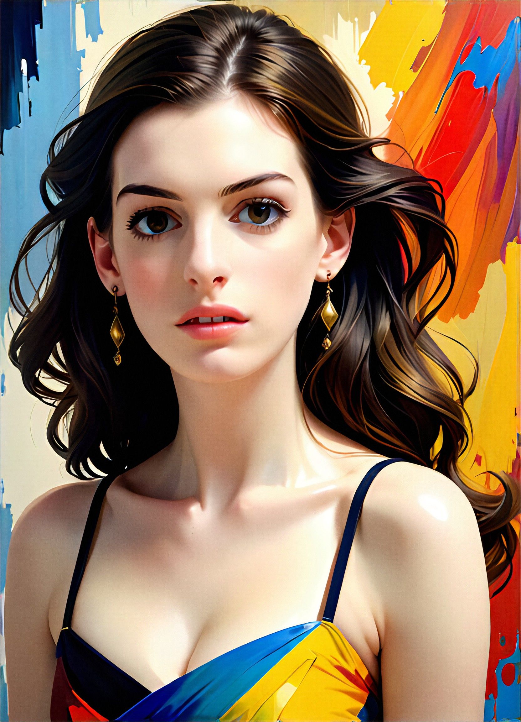  colorful oil painting a1 art