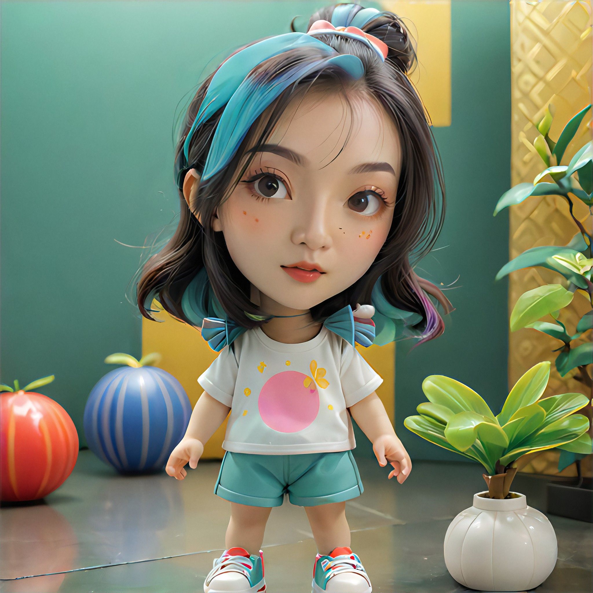 3D texture, Cute Universal Model