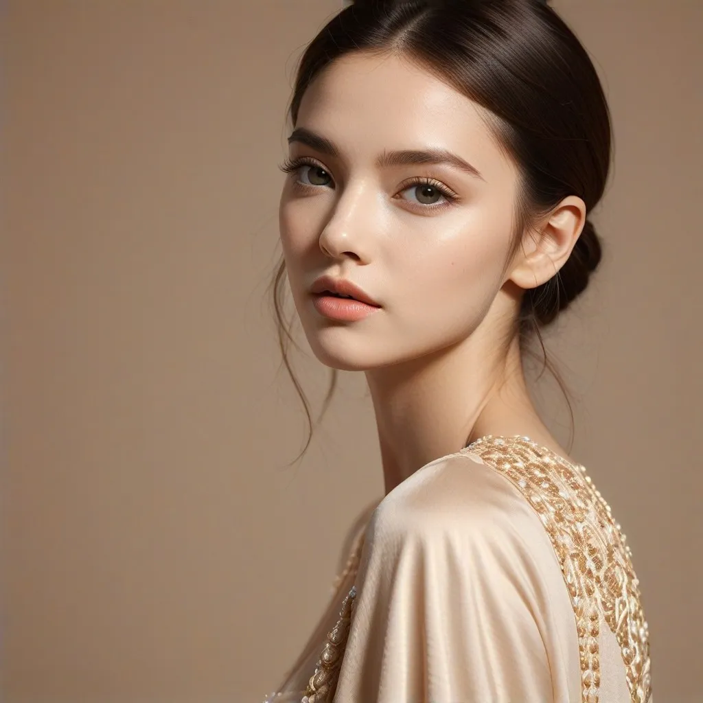 close-up of a skincare product being applied on smooth skin, emphasizing the product's texture and application process, soft focus on the skin, luxurious atmosphere, modern aesthetics