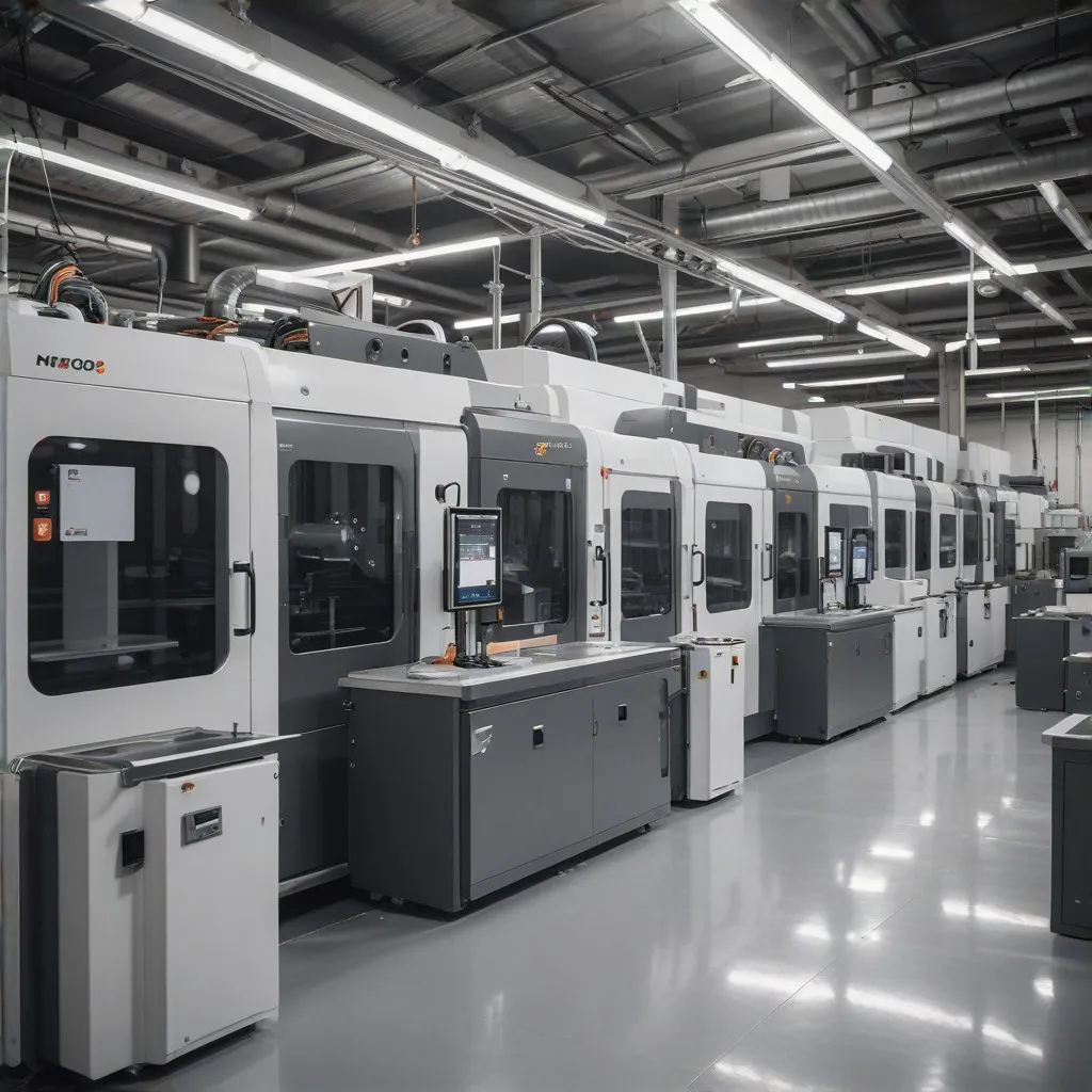 A dynamic industrial setting showcasing a plastic injection molding machine in operation, with an emphasis on the precision and efficiency of the process. In the foreground, there are molds being designed or inspected by a skilled technician, symbolizing the company's expertise in custom mold creation. The background subtly highlights a clean and organized workspace, reflecting professionalism and modernity. The image should convey a sense of innovation and dedication to providing tailored solutions.