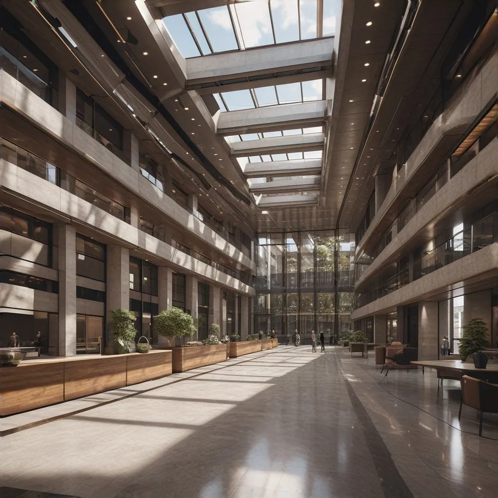 professional business setting, modern corporate office, clean and innovative design, energy infrastructure elements, real estate strategy visualization, mission-critical solutions representation, smooth navigation concept, professional advisory firm atmosphere, (corporate:1.5), (modern:1.3), (innovative:1.2), -distracting elements, -artistic style, -vivid colors