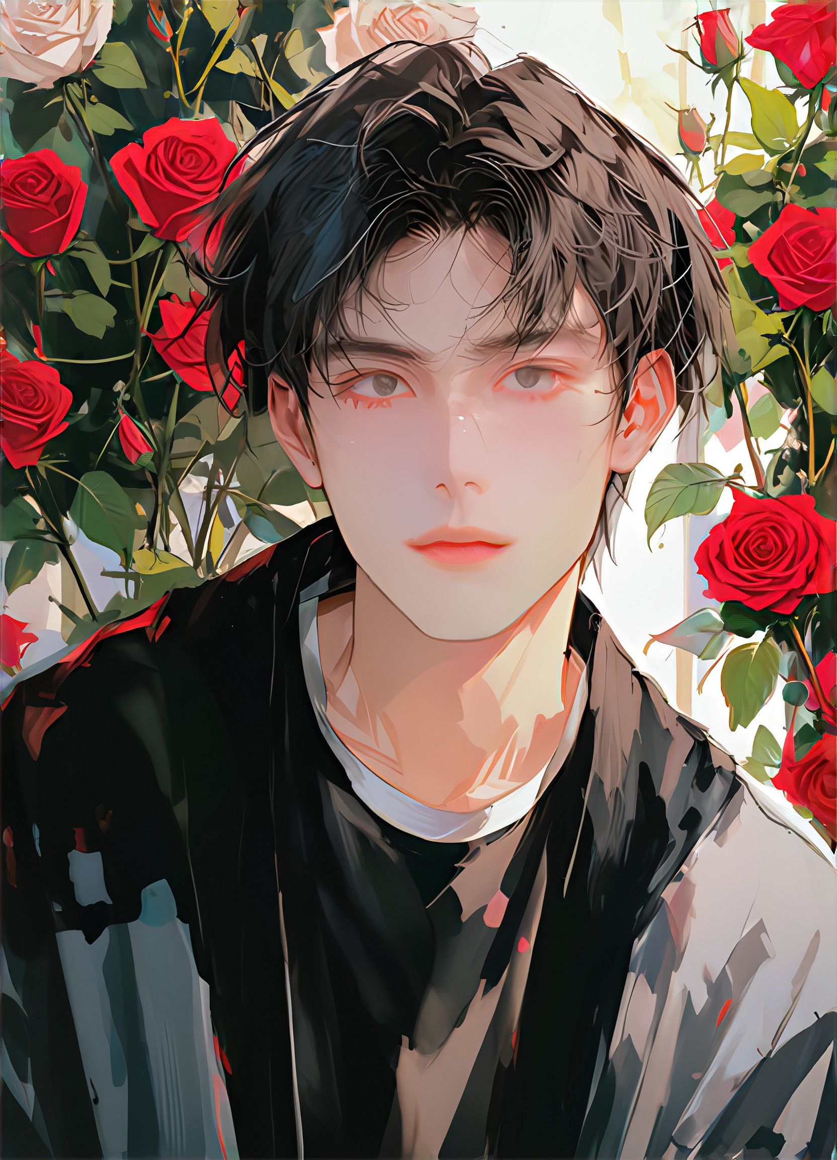 romantic painting of roses a1.art