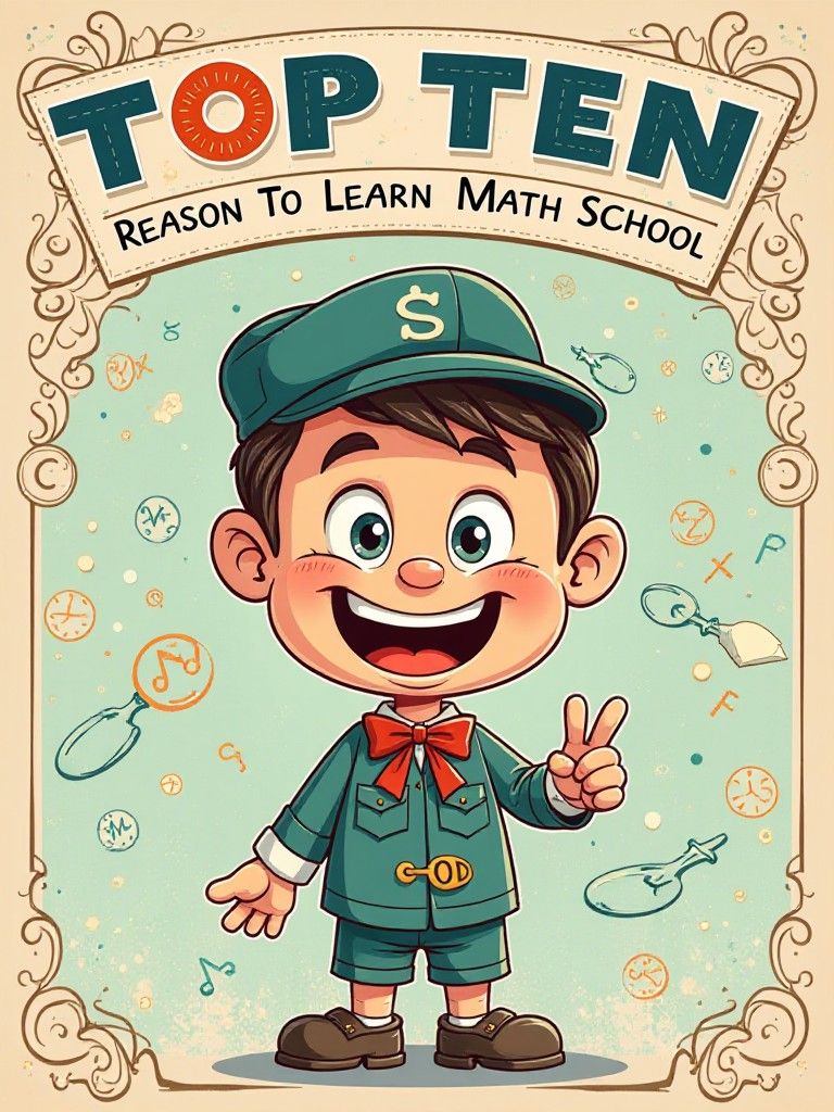 Top Ten Reasons To Learn Math - Poster Generator | a1.art
