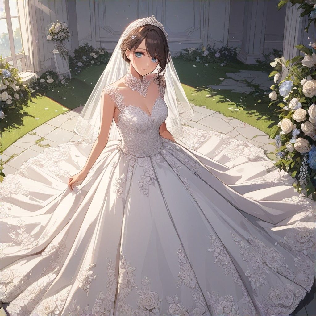 Shiny Wedding Dress