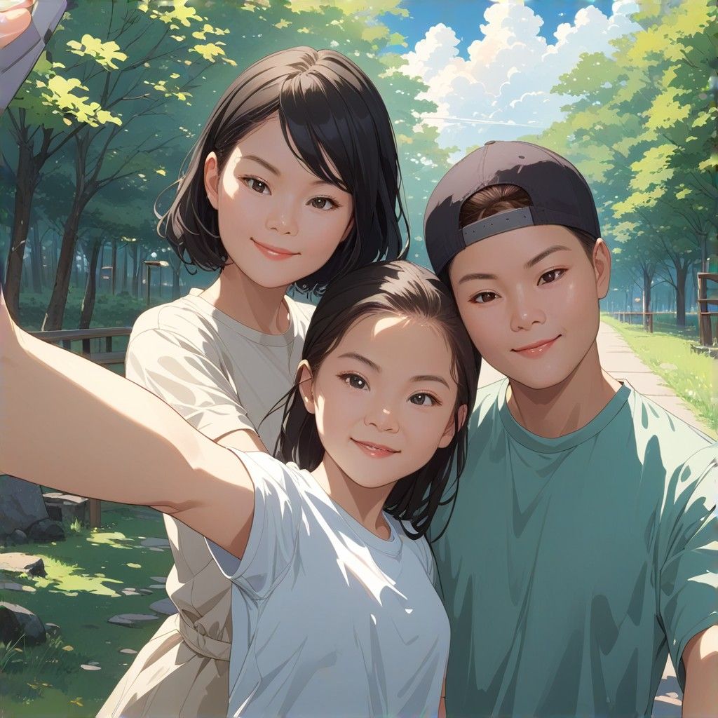 Amazing Anime, Cute Style, Artium, Monet Pastel, Clay Animation, film photography, Cyber Realism
