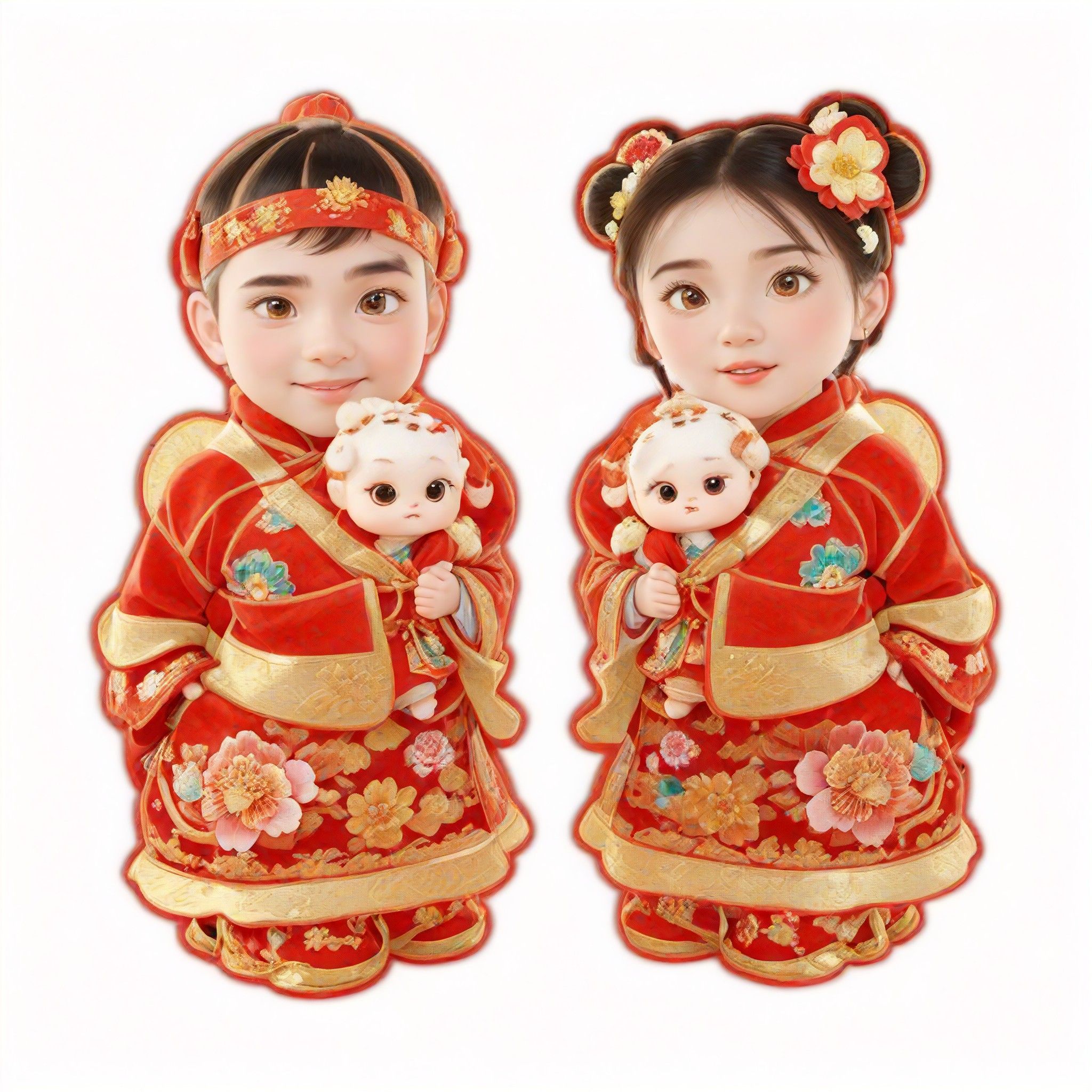 3D texture, HD detailed CG, Cute Universal Model