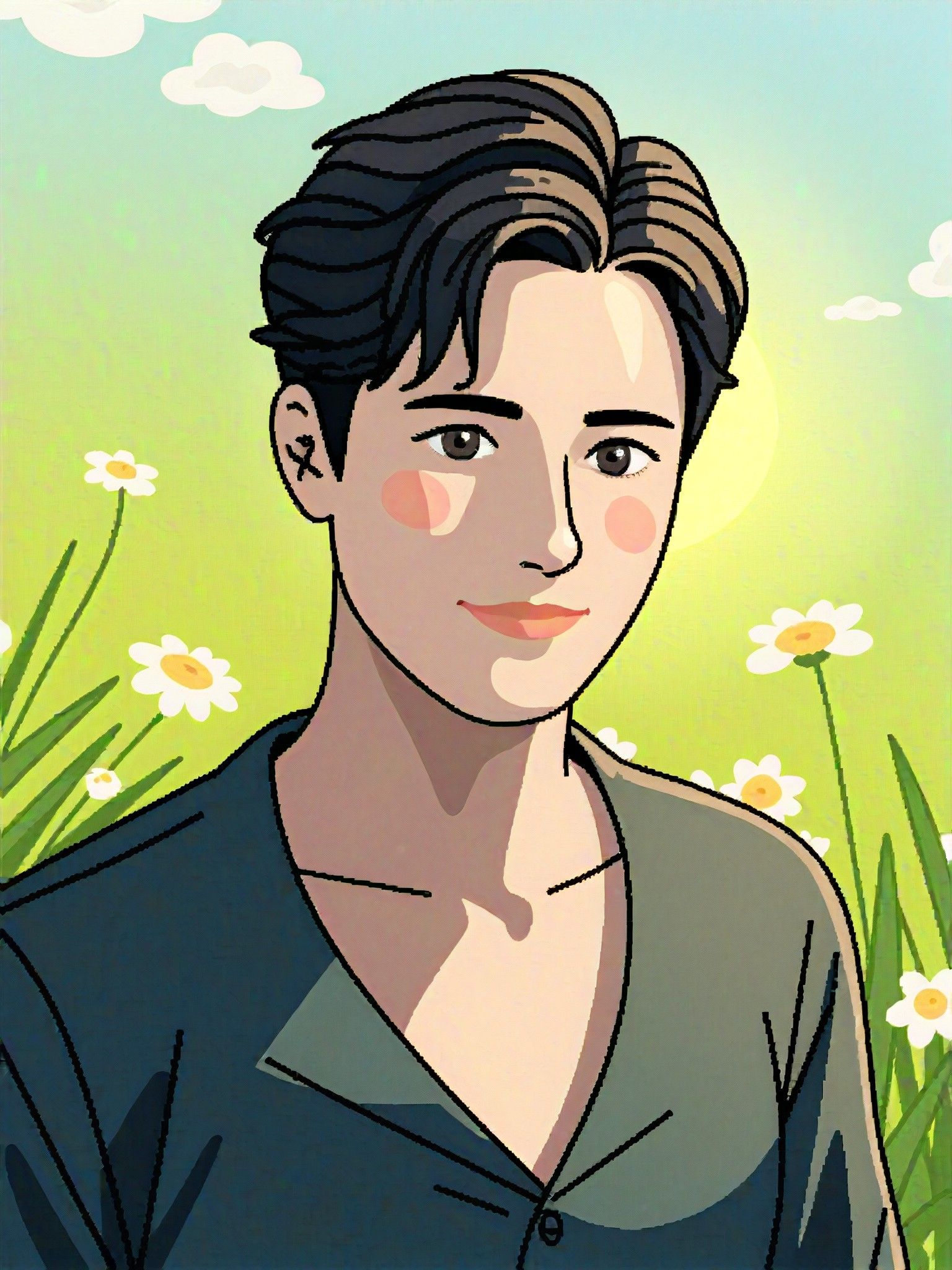 Simple character portrait