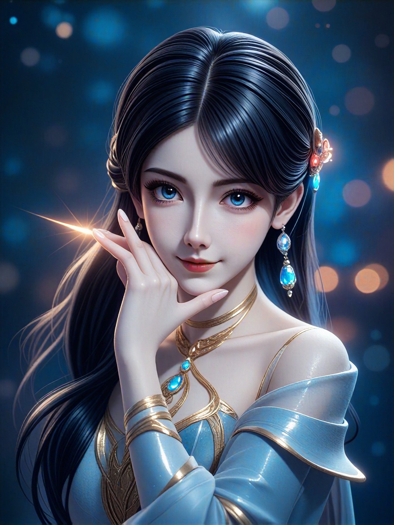 Sexy Aesthetic, Christmas Magic, CG Antiquity Portrait