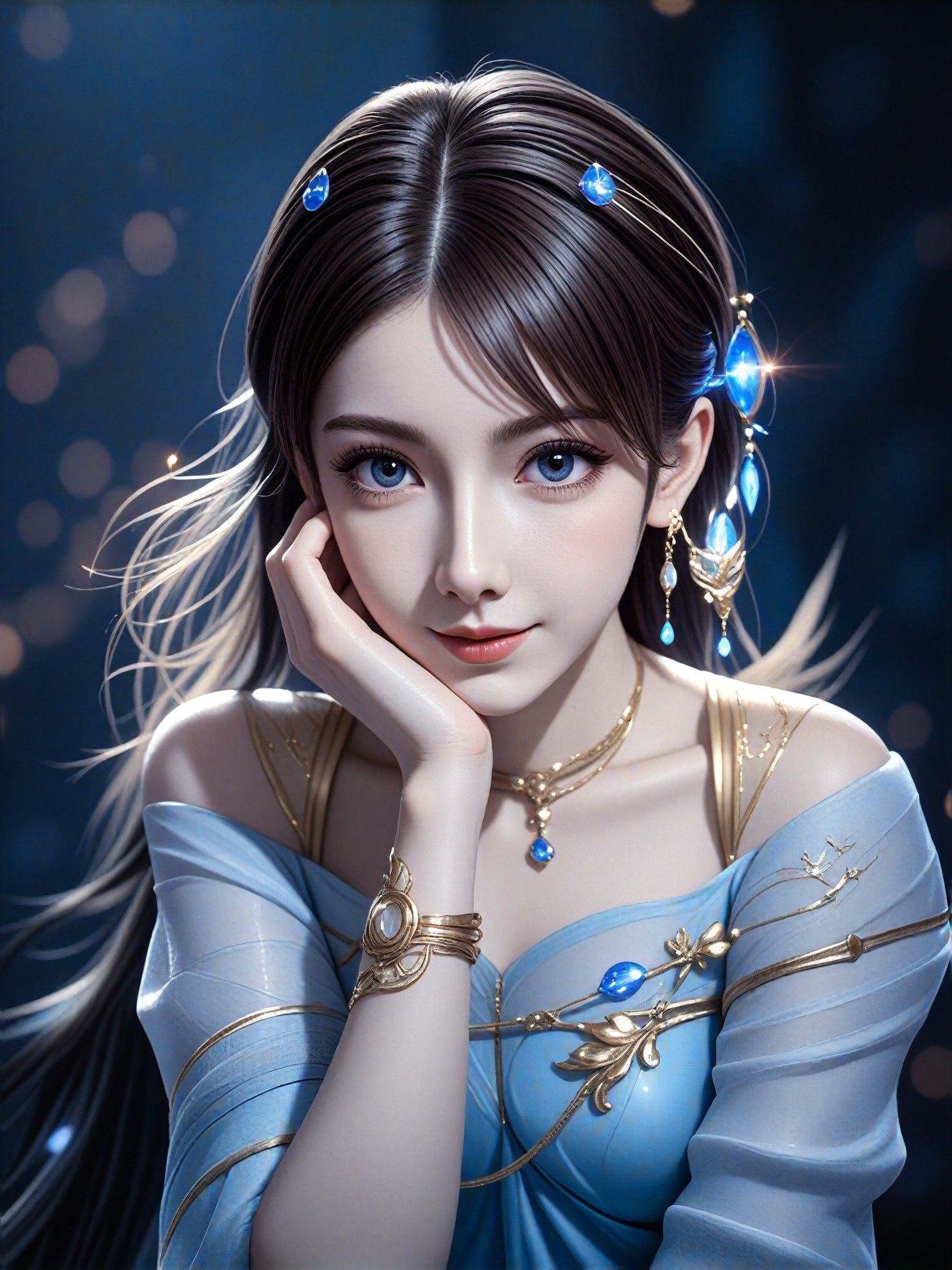 Sexy Aesthetic, Christmas Magic, CG Antiquity Portrait