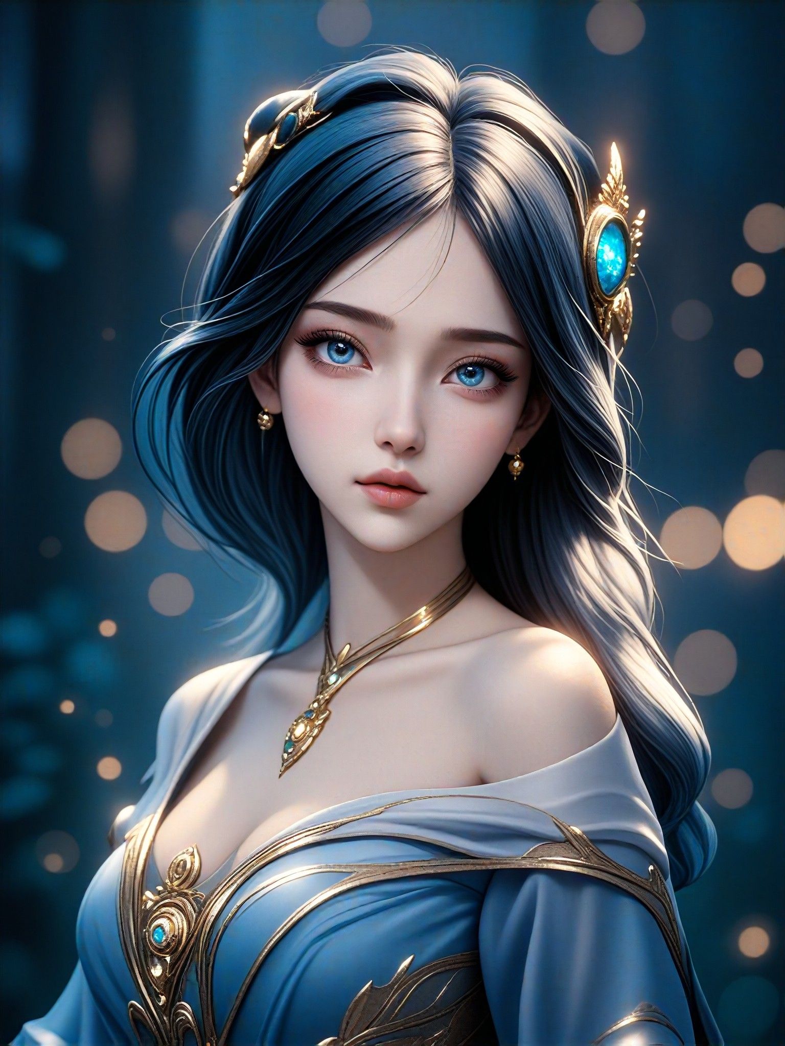 Sexy Aesthetic, Christmas Magic, CG Antiquity Portrait