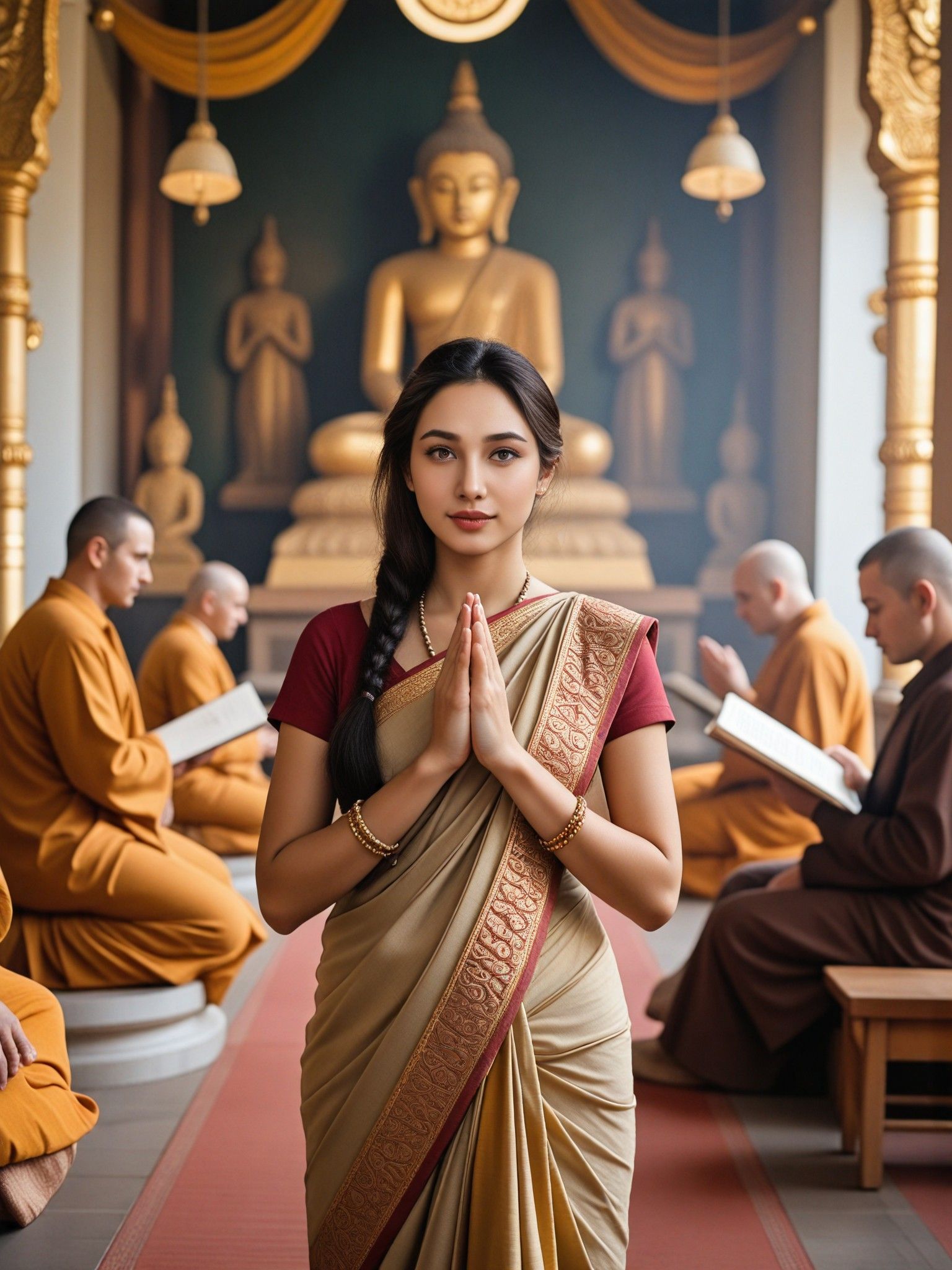 宁静的祈祷时刻