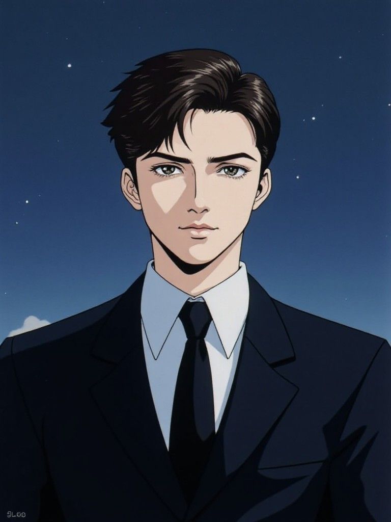 星空下的优雅男士