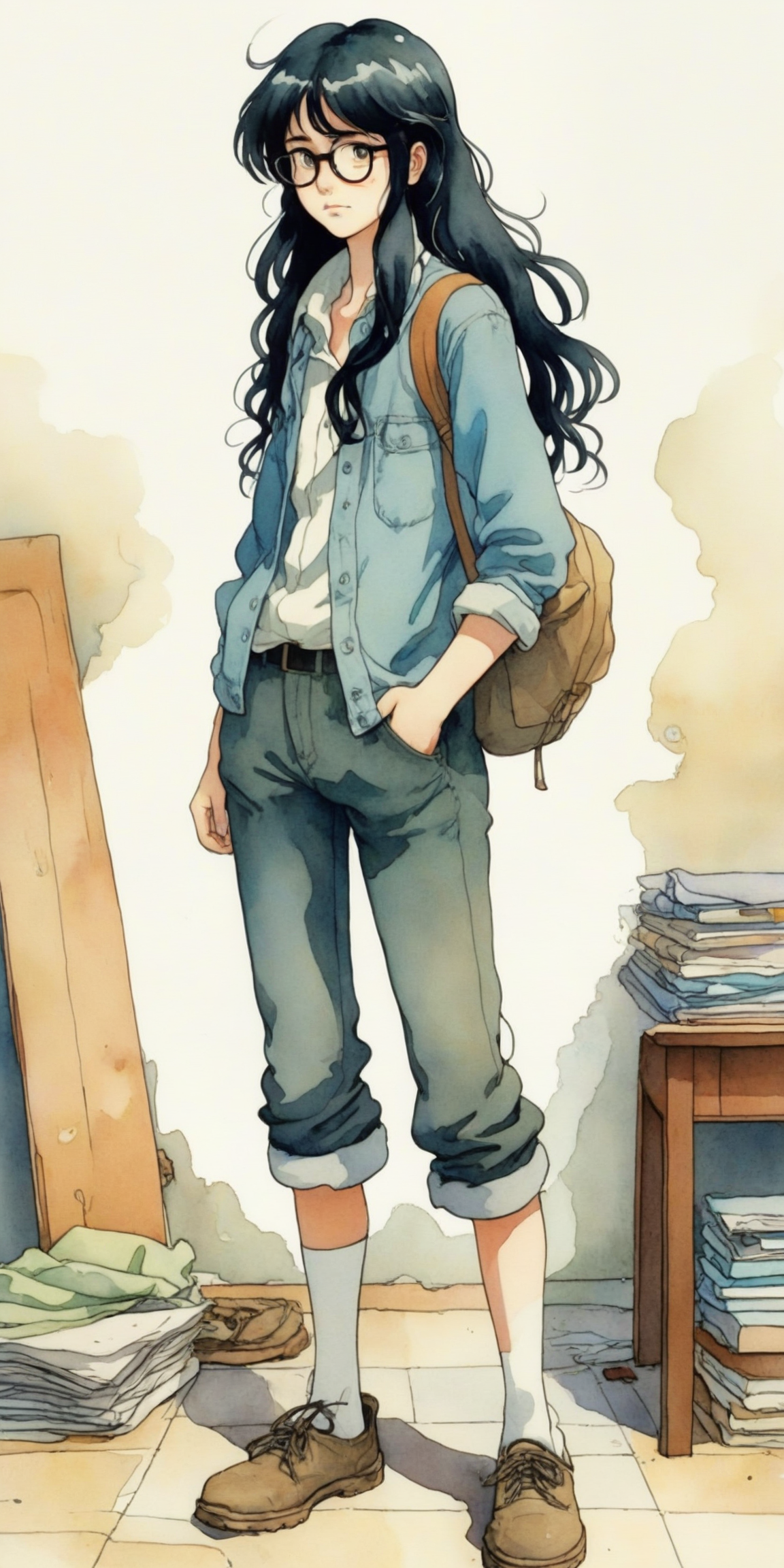 watercolor style