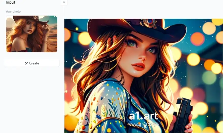 app from a1.art which is called face filter