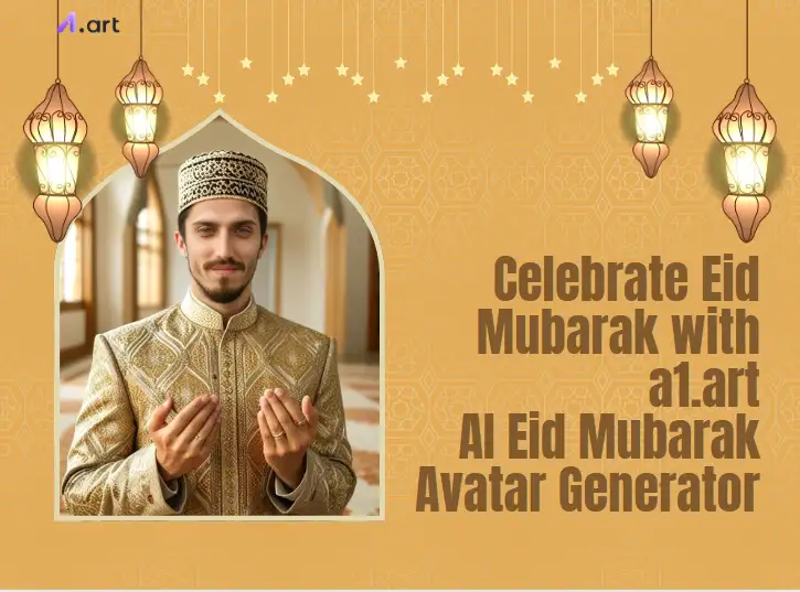Celebrate Eid Mubarak with a1.art AI Eid Mubarak Avatar Generator Celebrate Eid Mubarak with a1.art AI Eid Mubarak Avatar Generator