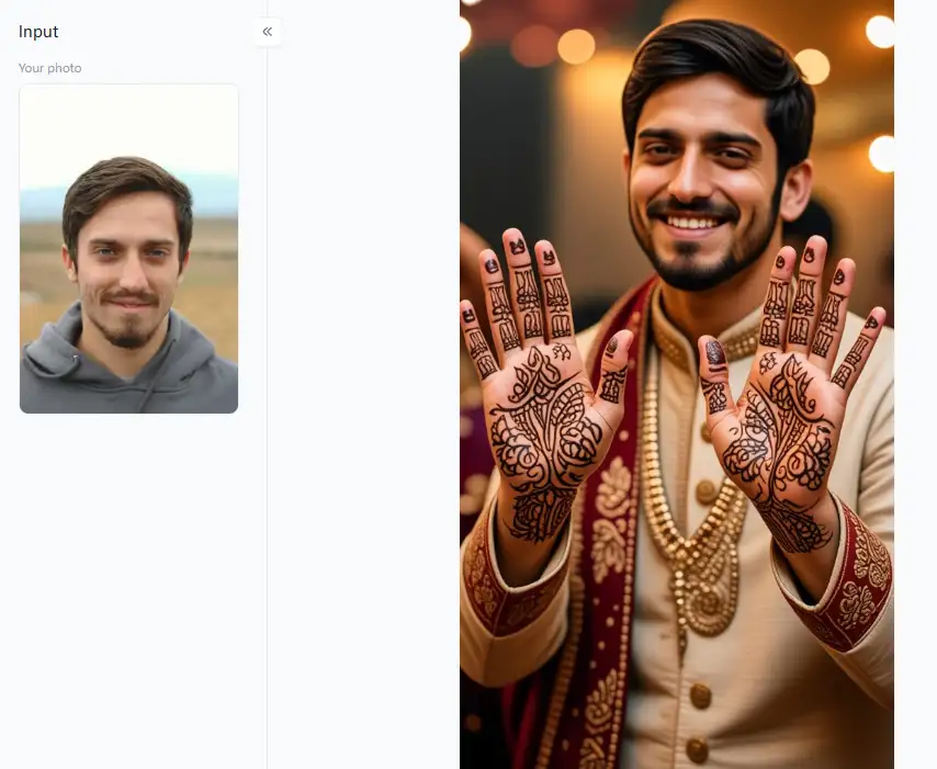 filter from a1.art which is called the grooms mehndi p2