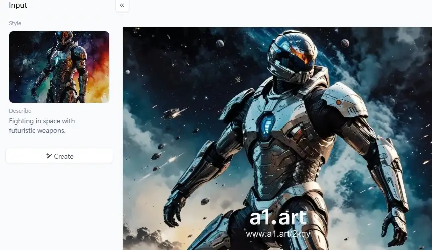 app from a1.art which is calledwegic image to image