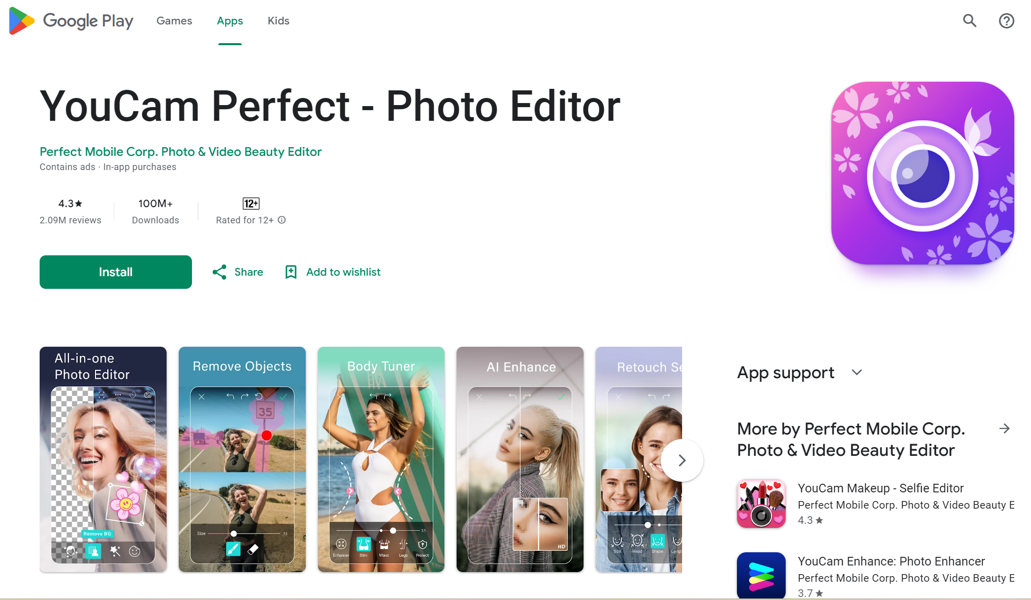 youcam perfect app on google play