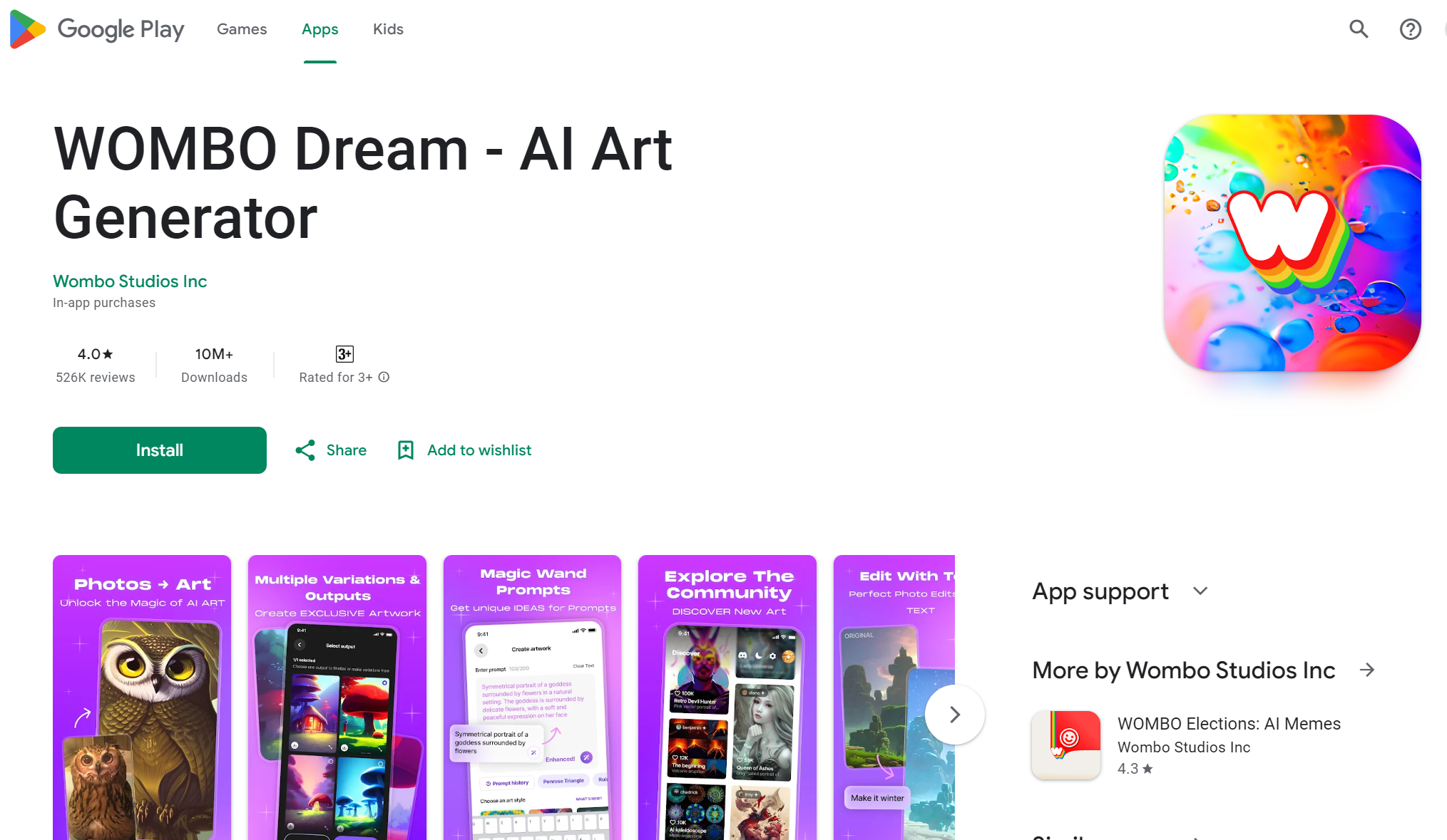 dream by wombo app download