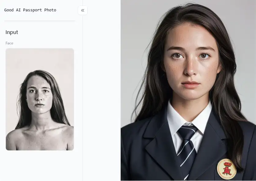 app from a1.art which is called korean id photo