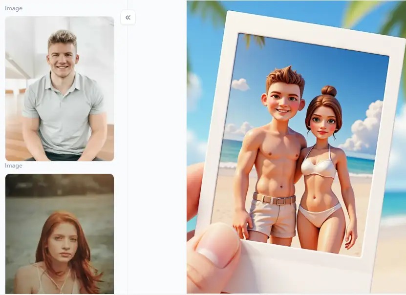 filter from a1.art which is called 3d polaroid photo