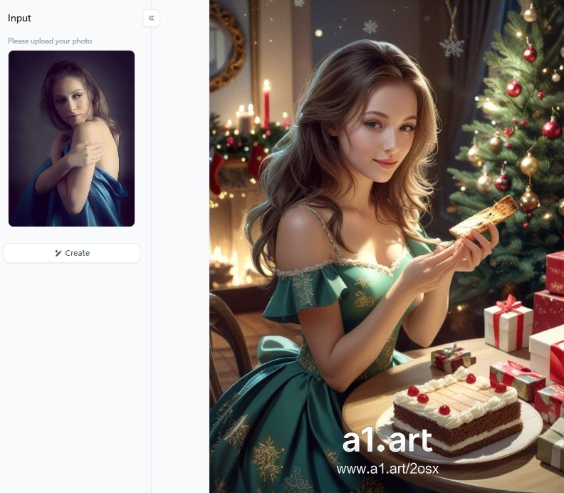 a1.artのアプリで、クリスマスを一緒に祝おうというもの。