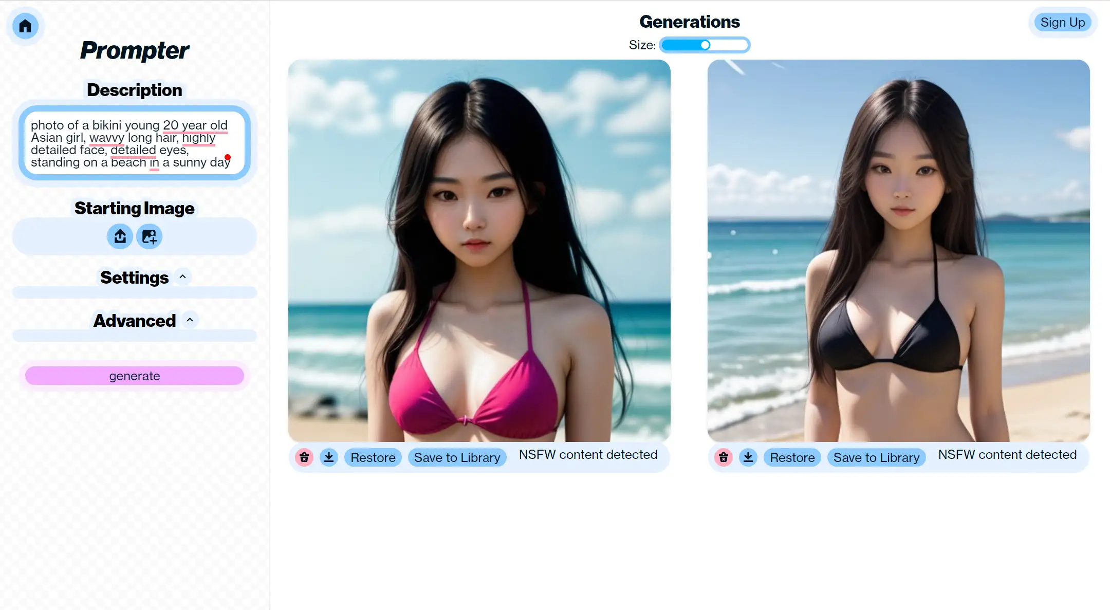 artbreeder interface displaying ai-generated sexy girl images artbreeder interface displaying ai-generated sexy girl images