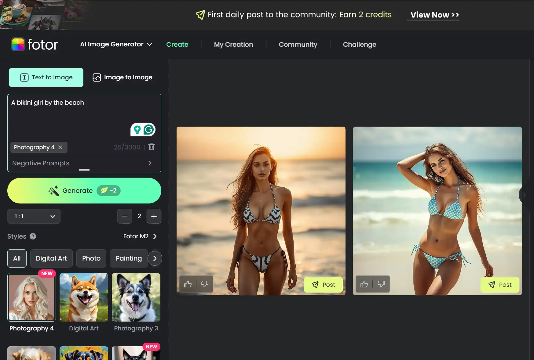 fotor interface displaying sexy bikini girl fotor interface displaying sexy bikini girl