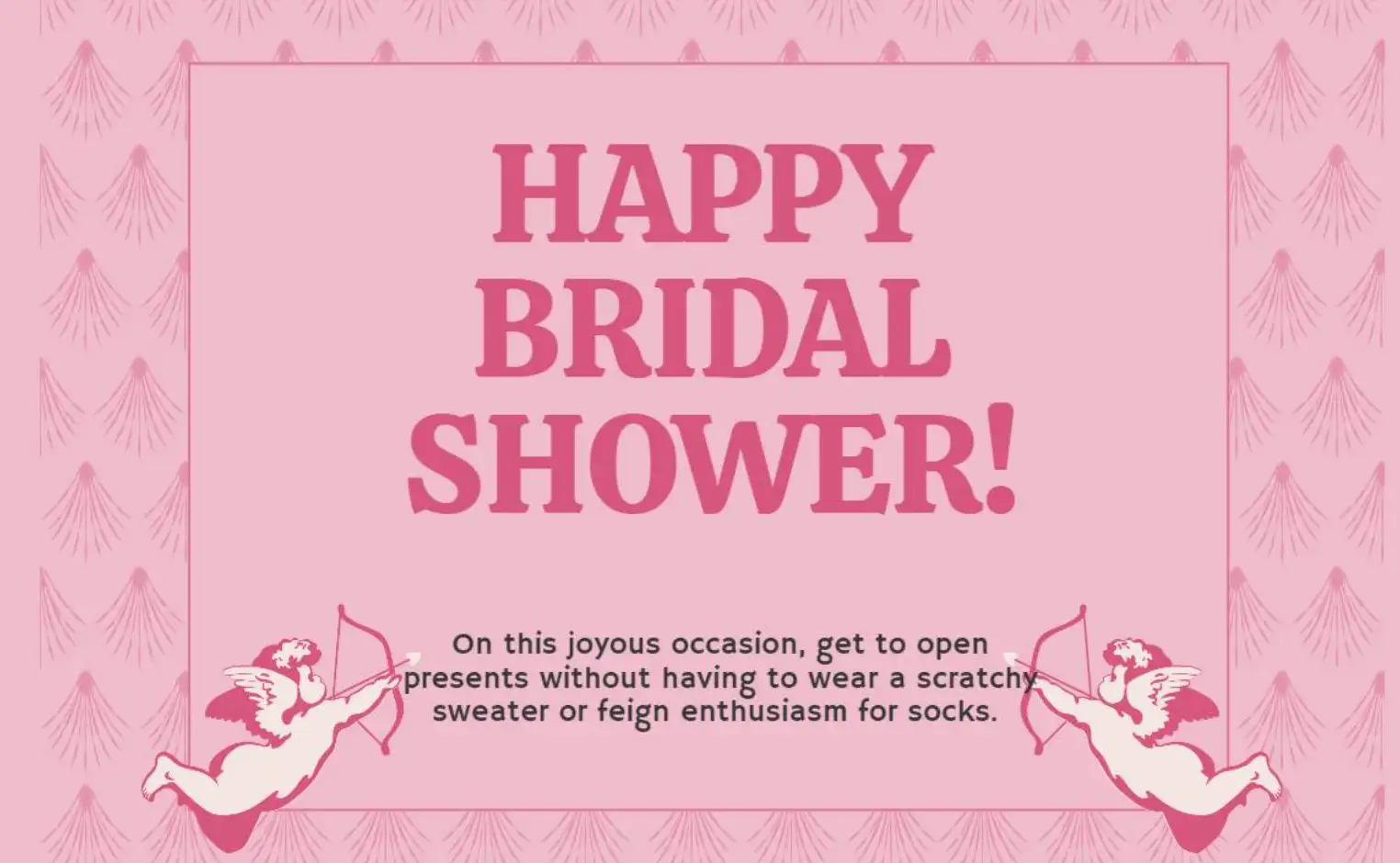 Pink Bridal Wishes Card Message Pink Bridal Wishes Card Message