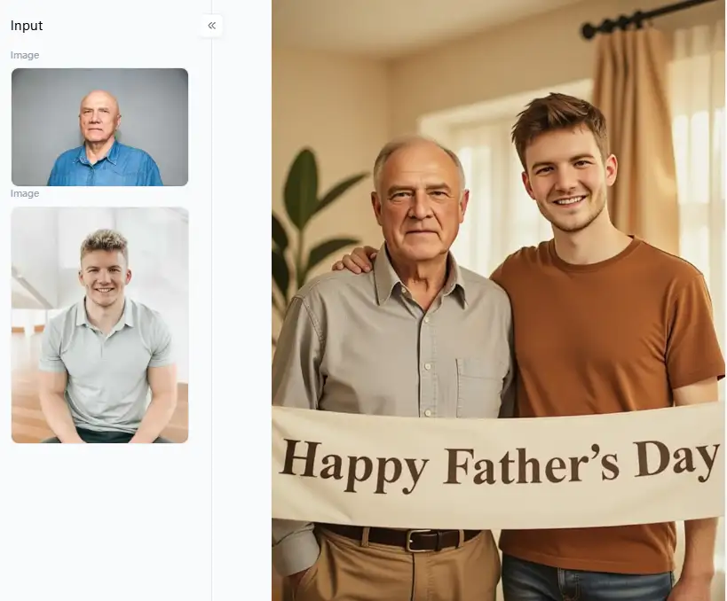 filter from a1.art which is called happy father's day with son