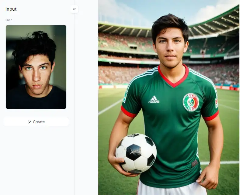 app from a1.art which is called mexican football uniforms