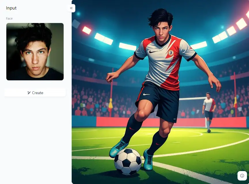 app from a1.art which is called professional football player