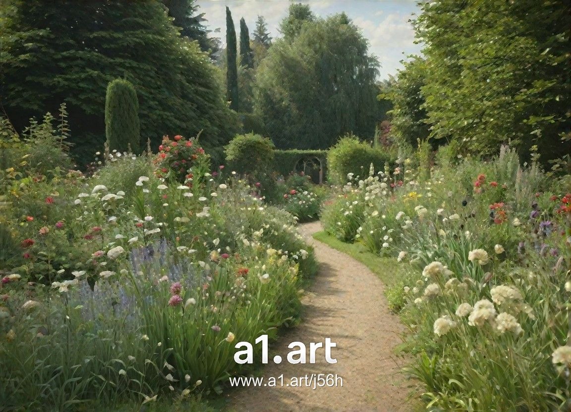 monet-style garden