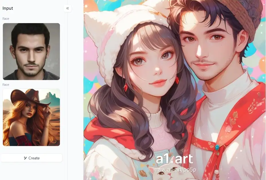 app from a1.art which is called anime couples