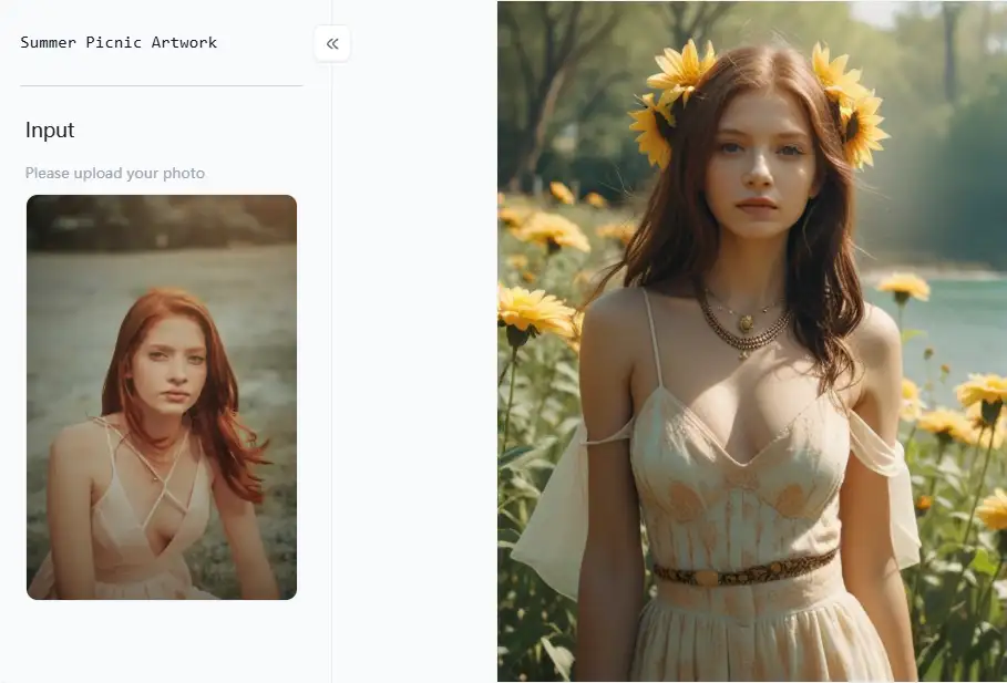 app from a1.art which is called picnic girl