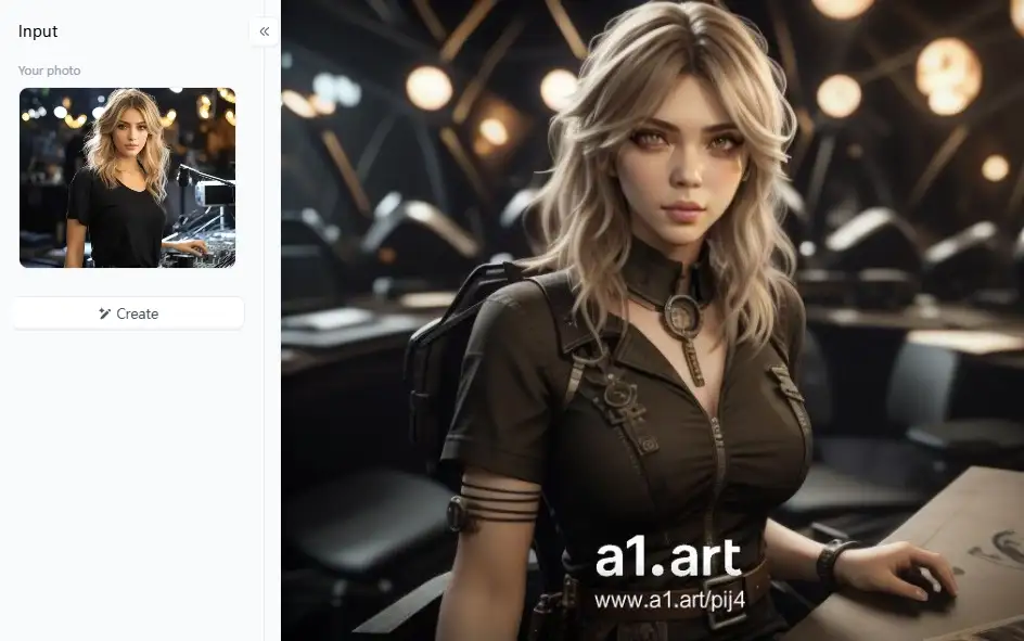 app from a1.art which is called photo to game cg