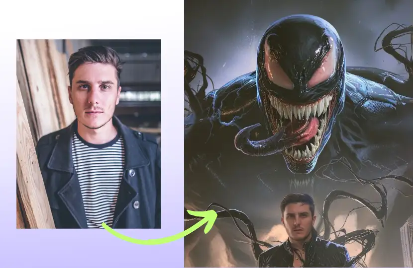 app from a1.art which is called A poster for the movie Venom