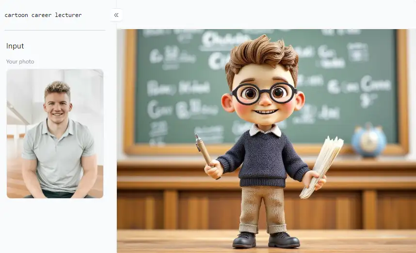 app from a1.art which is called 3d cartoon career lecturer