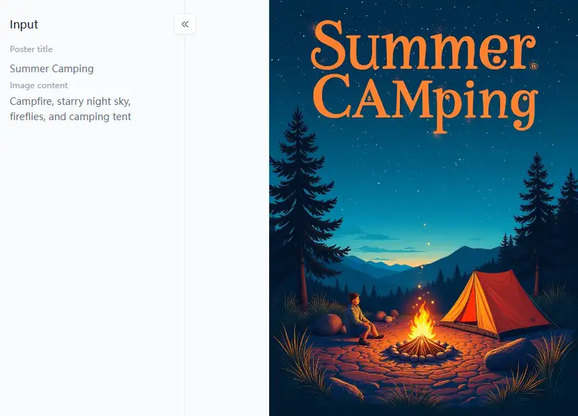 filter from a1.art which is called endless summer poster generator