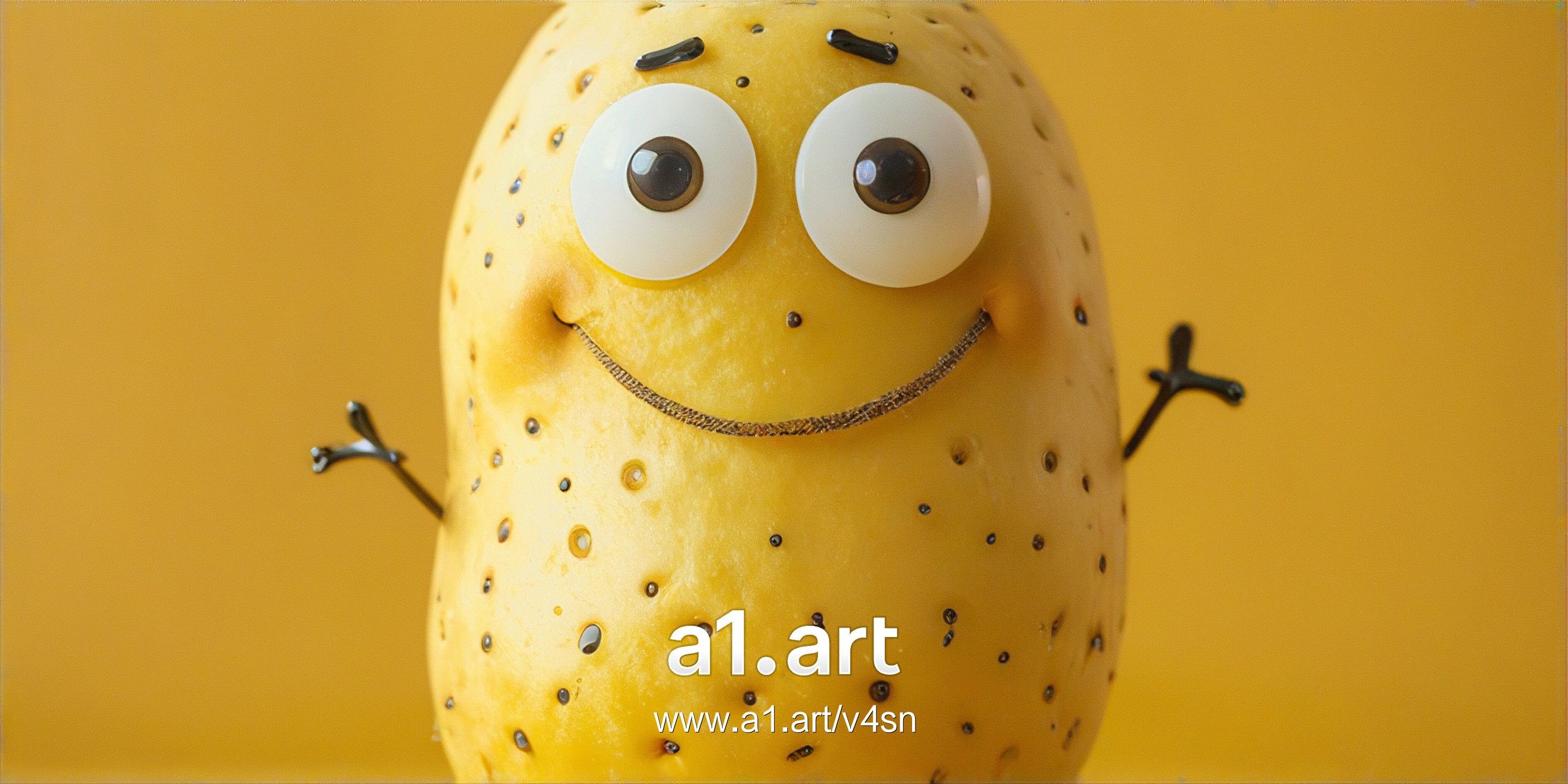 happy potato character