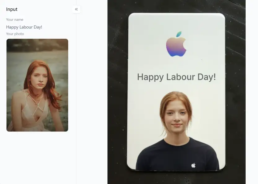 filter from a1.art which is called labor day exclusive apple id card