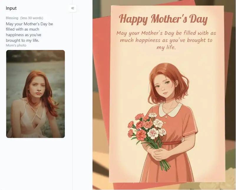 filter from a1.art which is called mother s day card