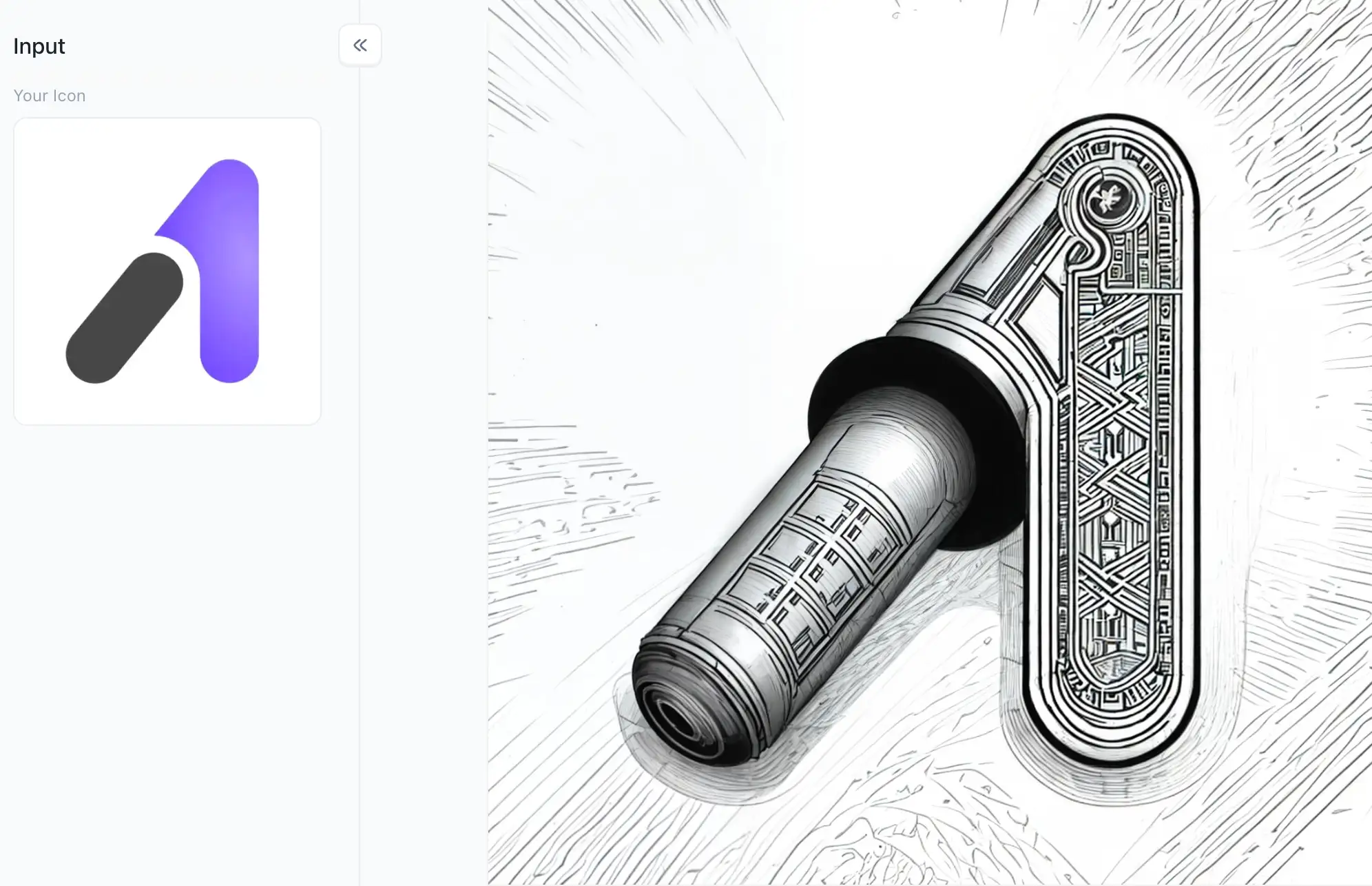 app from a1.art which is called Sketch Icon logo