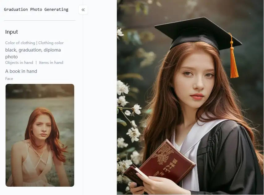 app from a1.art which is called graduation photo