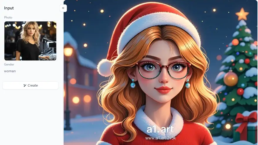 app from a1.art which is called master's christmas outfit christmas iamges