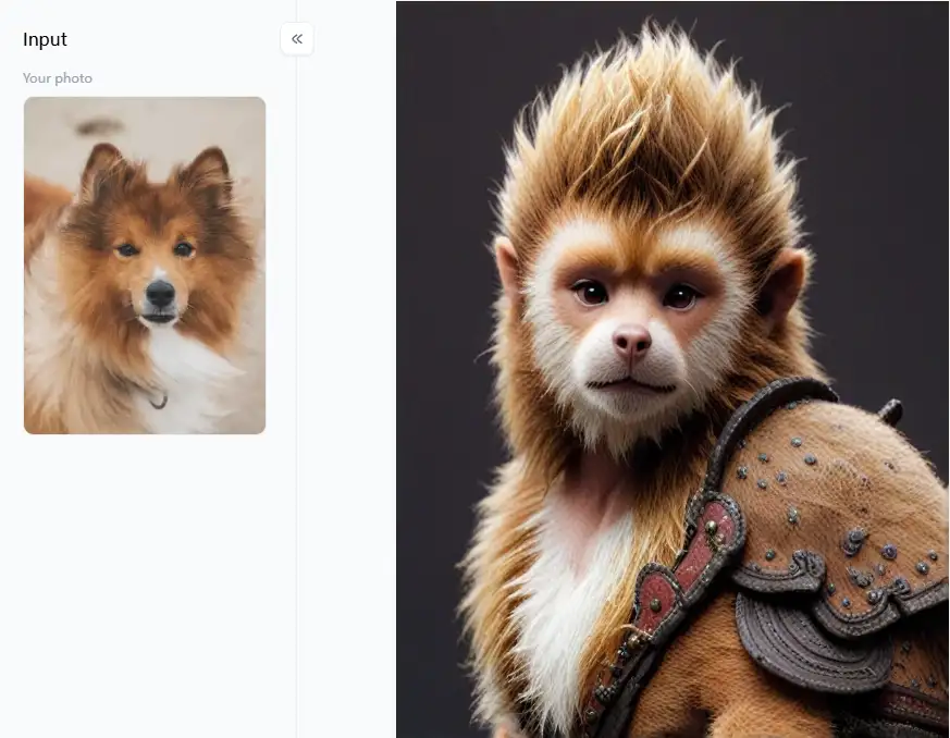 filter from a1.art which is called turn your pet into black myth wukong
