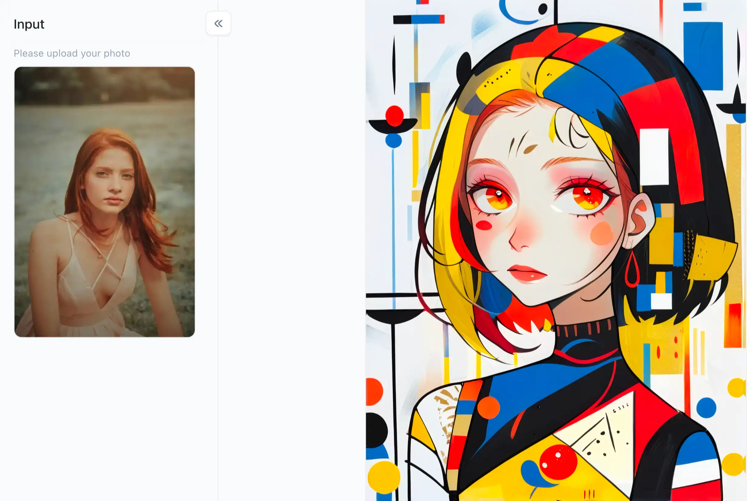 app from a1.art which is called Color head portrait