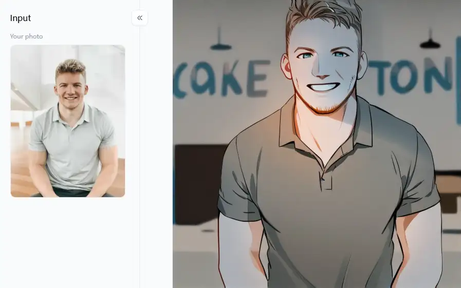 filter from a1.art which is called meme portrait