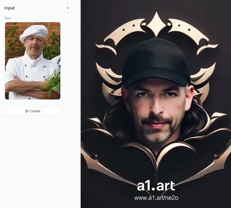 app from a1.art which is called personalized style logo restaurant logo design free